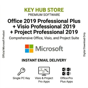 Office 2019 Professional Plus + Visio Professional 2019 + Project Professional 2019