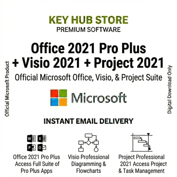 Office 2021 Pro Plus + Visio 2021 + Project 2021
