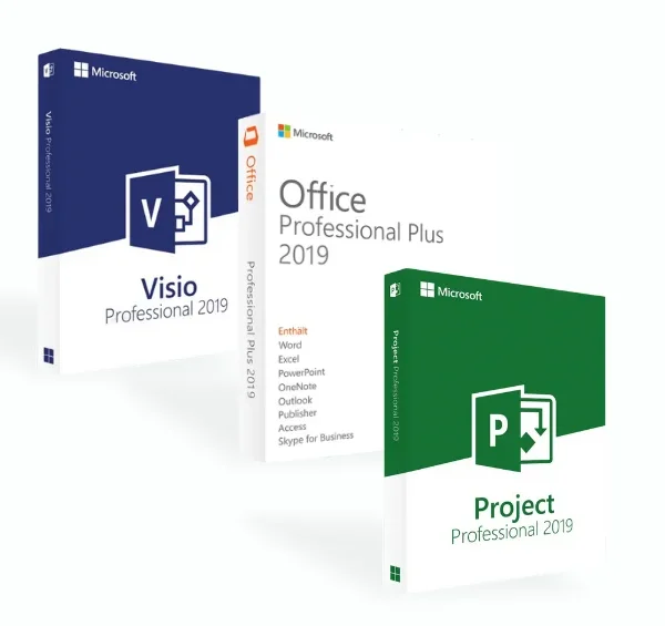 Office 2019 Professional Plus + Visio Professional 2019 + Project Professional 2019