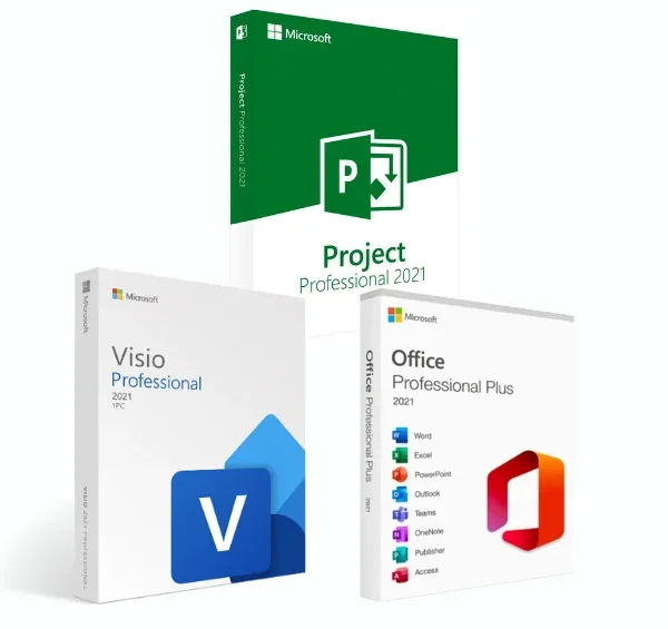 Office 2021 Pro Plus (Digital License) (Online) + Visio 2021 + Project 2021